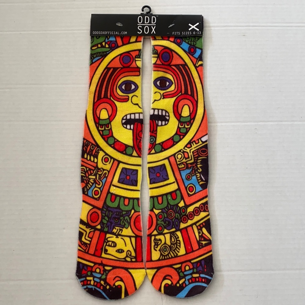 2/$15 odd Sox colorful face socks